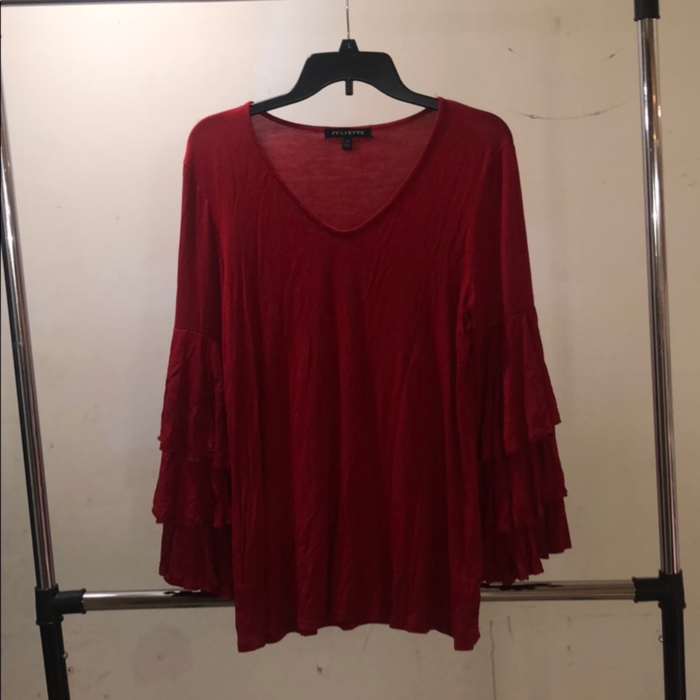 Juliette V-neck Bell Sleeved Blouse